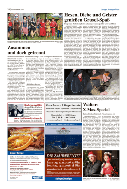 Zusammen und doch getrennt Hexen, Diebe und Geister genießen