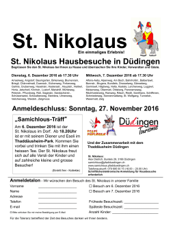 Infoblatt - Pfadi D&uuml;dingen