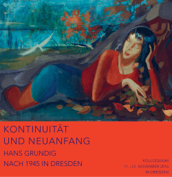 kontinuität und neuanfang - Staatliche Kunstsammlungen Dresden