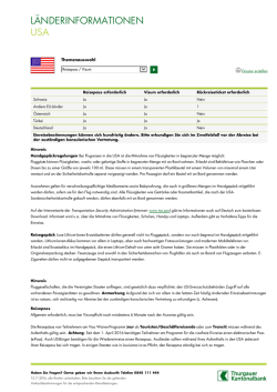 LÄNDERINFORMATIONEN USA