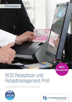 IXOS Rezeptscan und Rezeptmanagement Profi