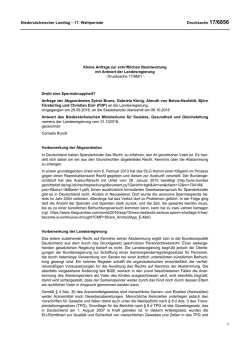 Drucksachen allgemein - Nieders&auml;chsischer Landtag