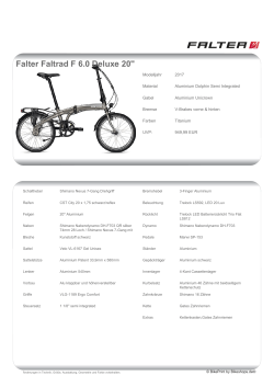 Falter Faltrad F 6.0 Deluxe 20