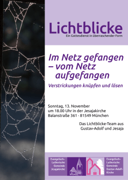Im Netz gefangen &ndash; vom Netz aufgefangen