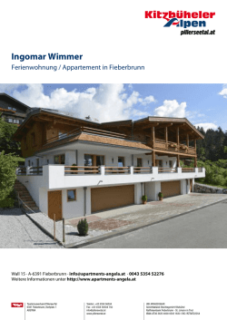 Ingomar Wimmer in Fieberbrunn