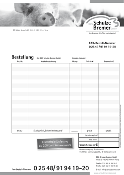 Fax-Bestell-Nummer 0 25 48/ 91 94 19-20