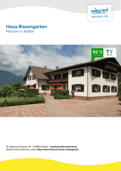 Haus Rosengarten in Spittal
