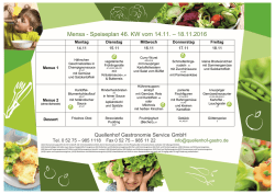 Speiseplan Aktuell Höxter - Quellenhof Gastronomie