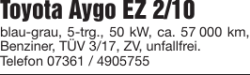 Toyota Aygo EZ 2/10
