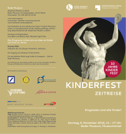 Flyer KF 2016 - Kaiser Friedrich-Museums
