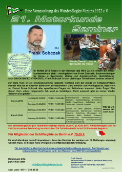 Frank Sobczak - Schiffergilde zu Berlin