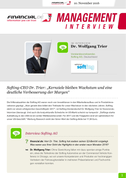 Zum Interview - Financial.de
