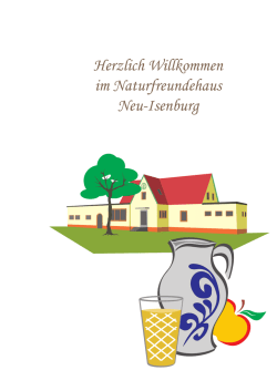 Herzlich Willkommen im Naturfreundehaus Neu