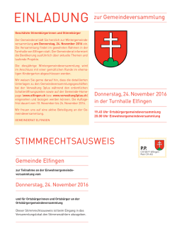 Einladungsbroschüre