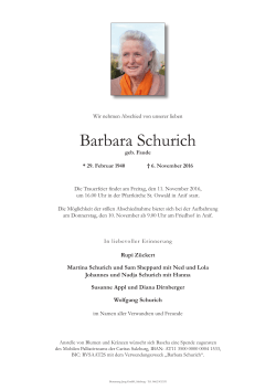Barbara Schurich - Bestattung Jung, Salzburg
