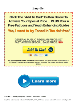 Easy diet - WordPress.com