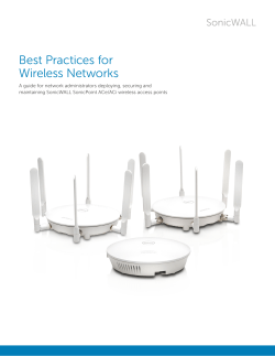 Best Practices for Wireless Networks (English)
