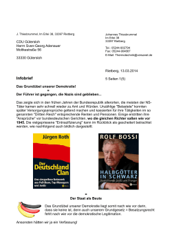 Weiterlesen - „Forum Demokratischer Erneuerung“ (www.fde