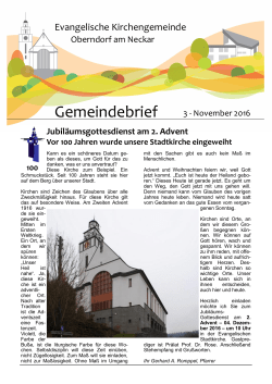 jetzt online lesen - Evangelische Kirchengemeinde Oberndorf am