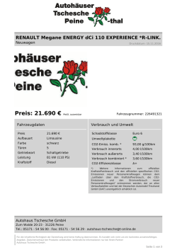Inserat drucken - Autohaus Tschesche