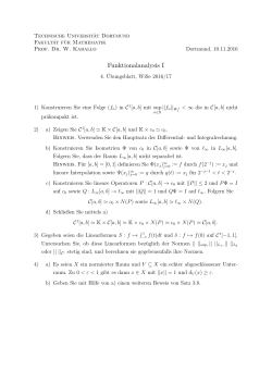 Blatt 4 - Fakultät für Mathematik