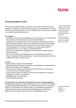 Innenarchitekt (m/w)