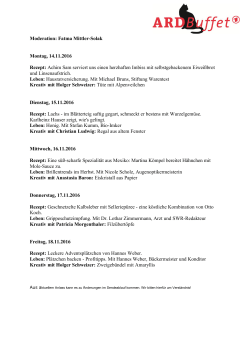 Die Wochenthemen zum Ausdrucken