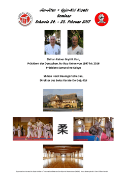 Jiu-Jitsu + Goju-Kai Karate Seminar Schweiz 24. - 25 - Budo-News