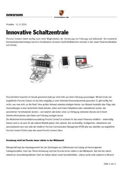 Innovative Schaltzentrale