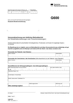 G0 600 Honorarabrechnung - Ostseestrand