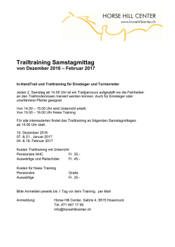 Info Trail Training