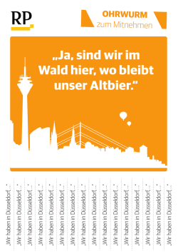 Ja, sind wir im Wald hier, wo bleibt unser Altbier.
