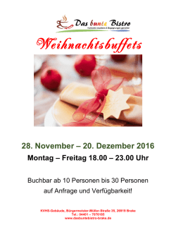 Infos  - Das bunte Bistro Brake
