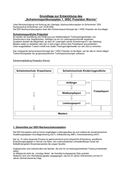 Konzept-Idee Schwimmsport im Poseidon