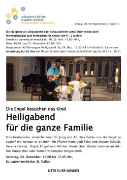 Heiligabend f&uuml;r die ganze Familie