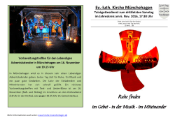Gottesdienstblatt zum Sonntag - Ev.