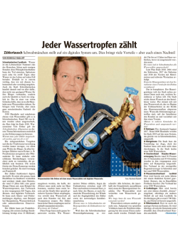 Jeder Wassertropfen zählt