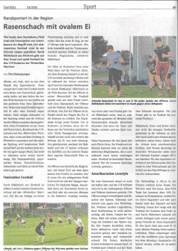 Dorfblitz: Rasenschach mit ovalem Ei