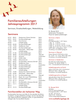 Jahresprogramm 2017