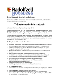 IT-Systemadministrator/in