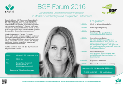 BGF-Forum 2016 - Kärntner Gebietskrankenkasse