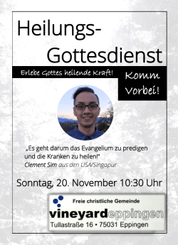 Heilungs- Gottesdienst