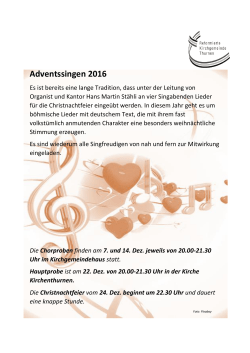 Adventssingen 2016