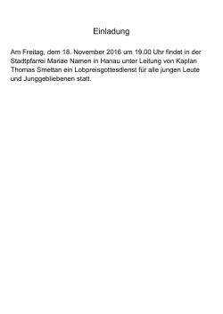 Einladung