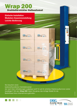 Drehtellerwickler Wrap200 - DRG Plastic Films Vertriebs GmbH