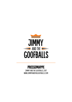 pressemappe - Jimmy and the Goofballs