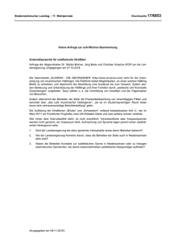 Drucksachen allgemein - Nieders&auml;chsischer Landtag