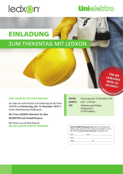 einladung - Unielektro