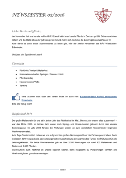 Liebe Vereinsmitglieder