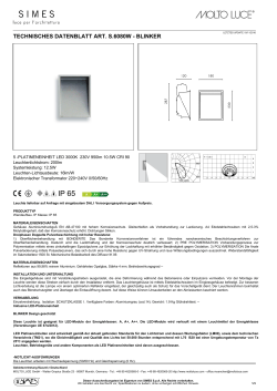 technisches datenblatt art. s.6080w - blinker